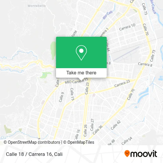 Calle 18 / Carrera 16 map