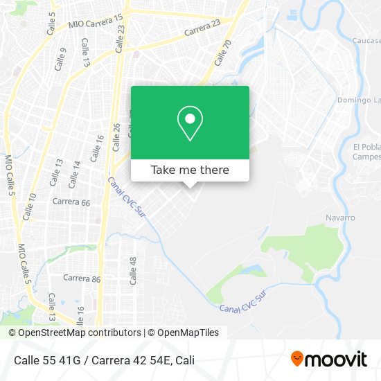 Calle 55 41G / Carrera 42 54E map