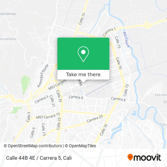Mapa de Calle 44B 4E / Carrera 5