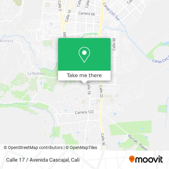 Calle 17 / Avenida Cascajal map
