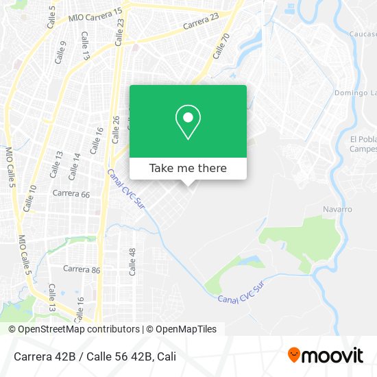 Carrera 42B / Calle 56 42B map