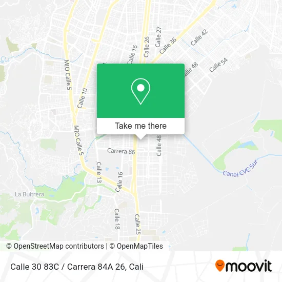 Calle 30 83C / Carrera 84A 26 map