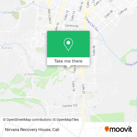 Mapa de Nirvana Recovery House