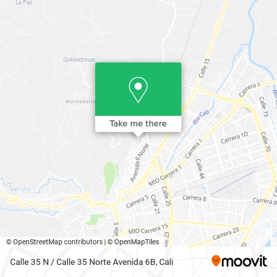 Calle 35 N / Calle 35 Norte Avenida 6B map