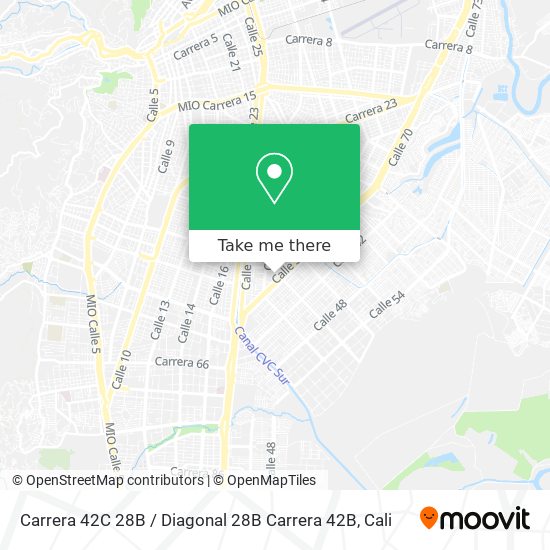 Carrera 42C 28B / Diagonal 28B Carrera 42B map
