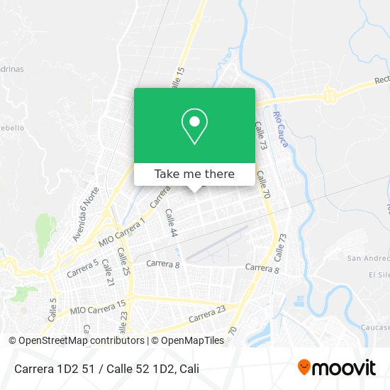Carrera 1D2 51 / Calle 52 1D2 map