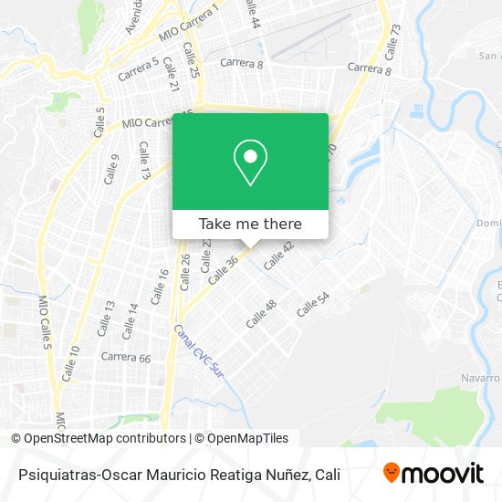 Psiquiatras-Oscar Mauricio Reatiga Nuñez map