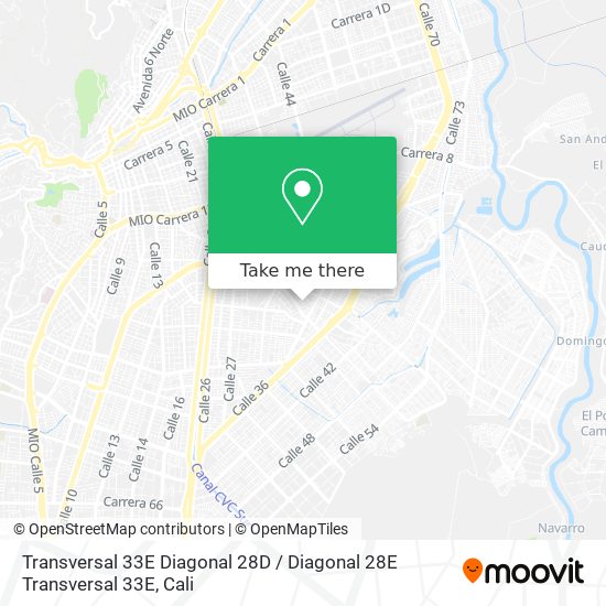 Transversal 33E Diagonal 28D / Diagonal 28E Transversal 33E map