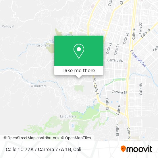 Calle 1C 77A / Carrera 77A 1B map