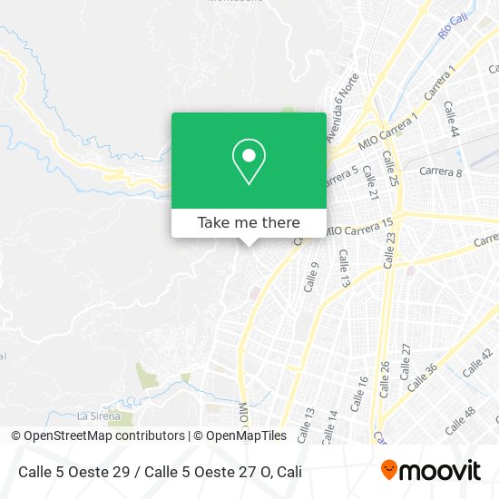 Mapa de Calle 5 Oeste 29 / Calle 5 Oeste 27 O