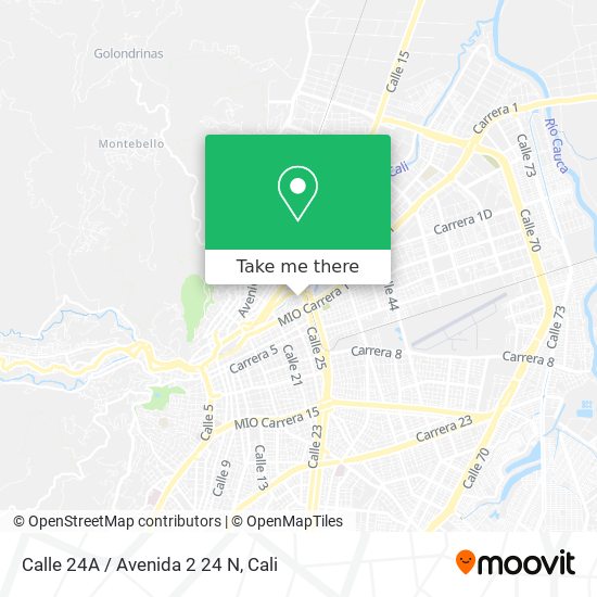 Mapa de Calle 24A / Avenida 2 24 N