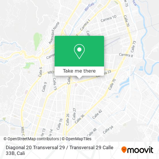 Diagonal 20 Transversal 29 / Transversal 29 Calle 33B map