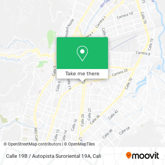 Calle 19B / Autopista Suroriental 19A map