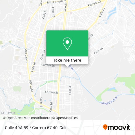 Calle 40A 59 / Carrera 67 40 map