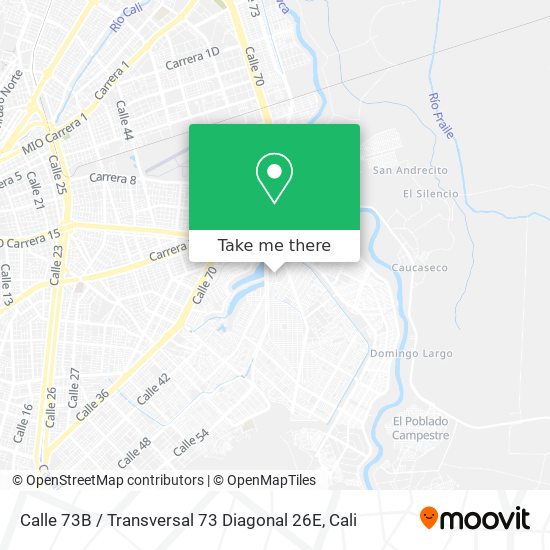 Mapa de Calle 73B / Transversal 73 Diagonal 26E