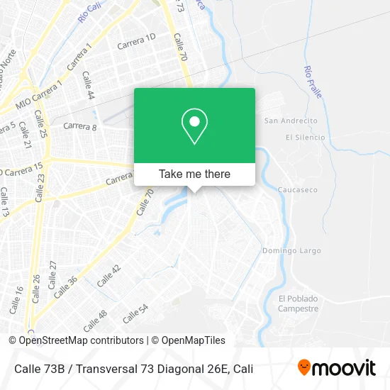 Mapa de Calle 73B / Transversal 73 Diagonal 26E