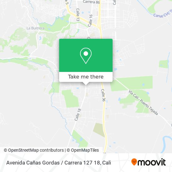 Mapa de Avenida Cañas Gordas / Carrera 127 18