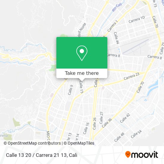 Calle 13 20 / Carrera 21 13 map