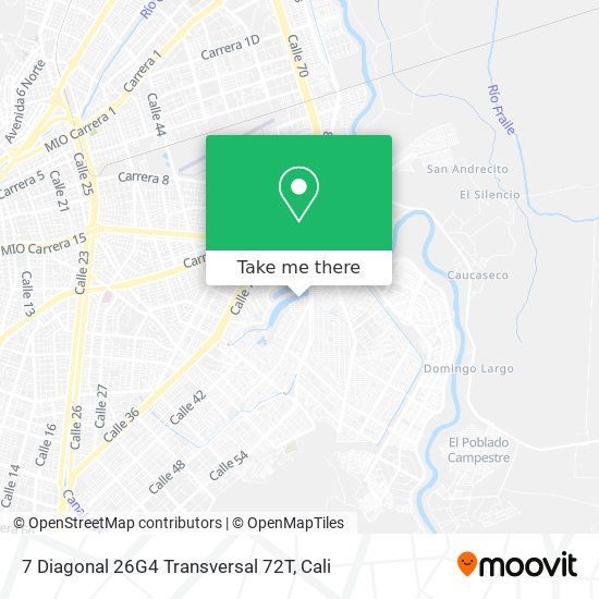 Mapa de 7 Diagonal 26G4 Transversal 72T