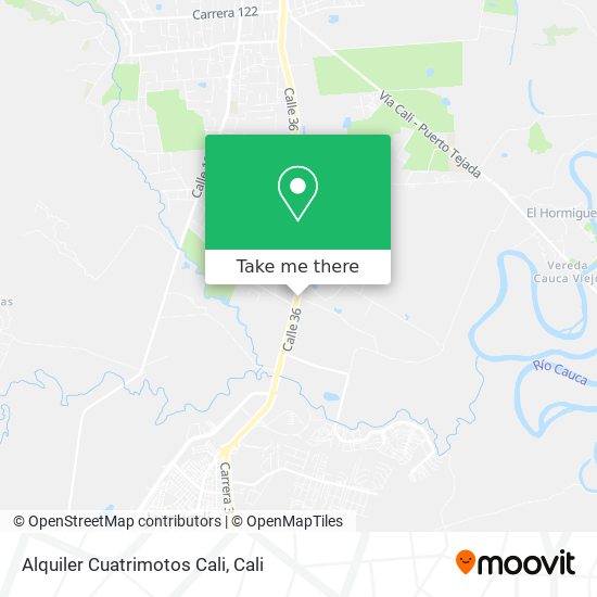 Mapa de Alquiler Cuatrimotos Cali