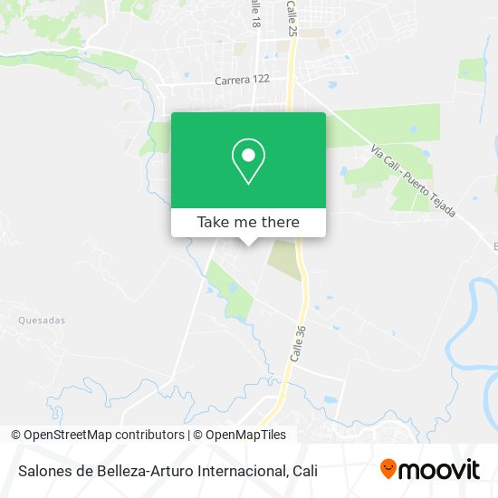 Mapa de Salones de Belleza-Arturo Internacional