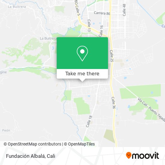 Fundación Albalá map
