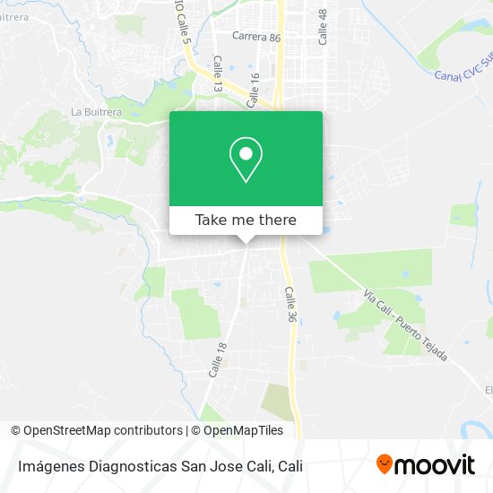 Imágenes Diagnosticas San Jose Cali map