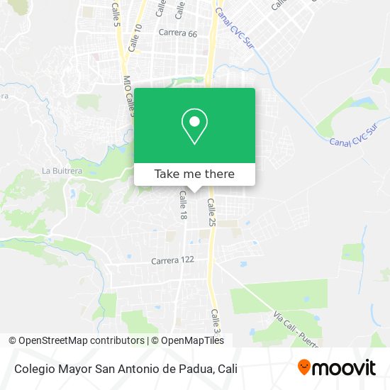 Mapa de Colegio Mayor San Antonio de Padua