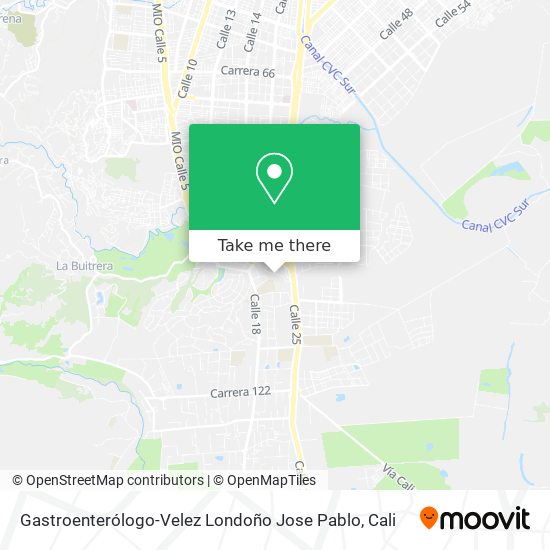 Mapa de Gastroenterólogo-Velez Londoño Jose Pablo