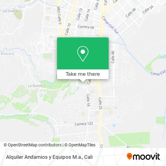 Alquiler Andamios y Equipos M.a. map