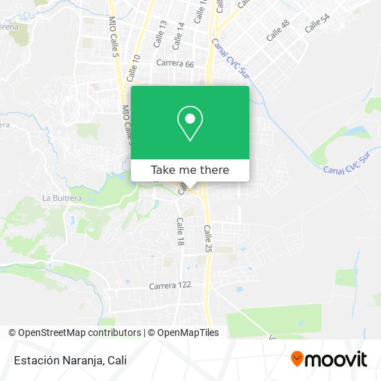 Mapa de Estación Naranja