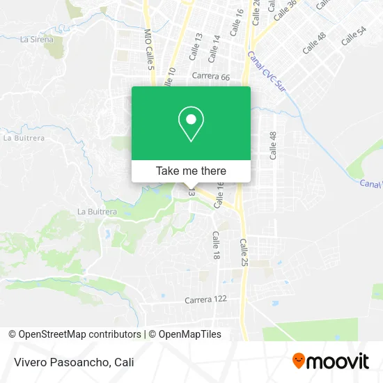 Vivero Pasoancho map