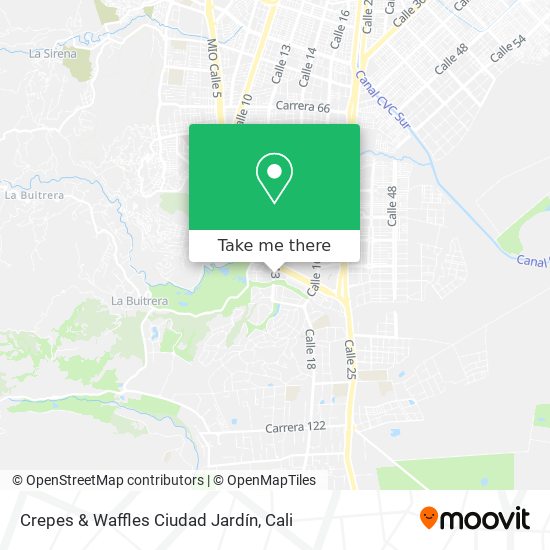 Crepes & Waffles Ciudad Jardín map