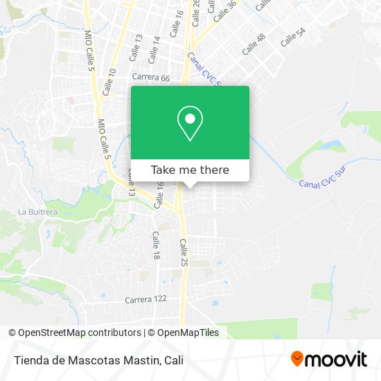Tienda de Mascotas Mastin map