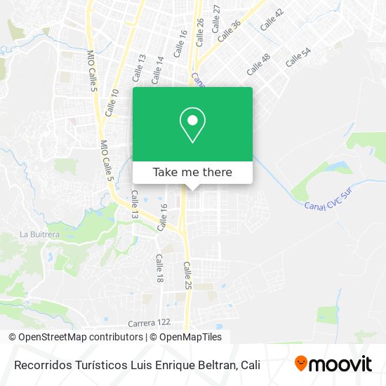 Recorridos Turísticos Luis Enrique Beltran map