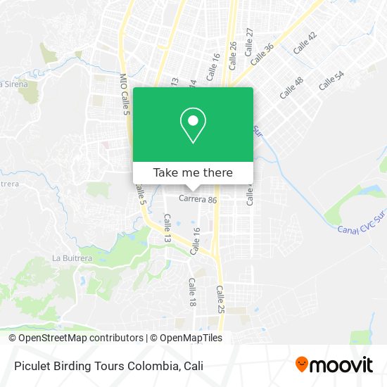 Piculet Birding Tours Colombia map