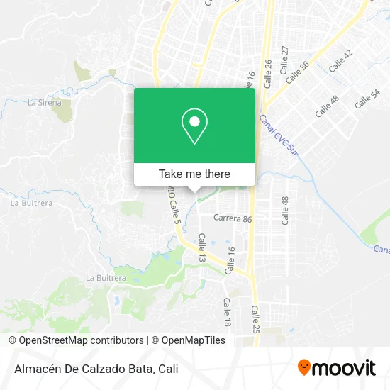 Almacén De Calzado Bata map