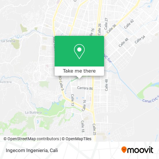 Mapa de Ingecom Ingenieria