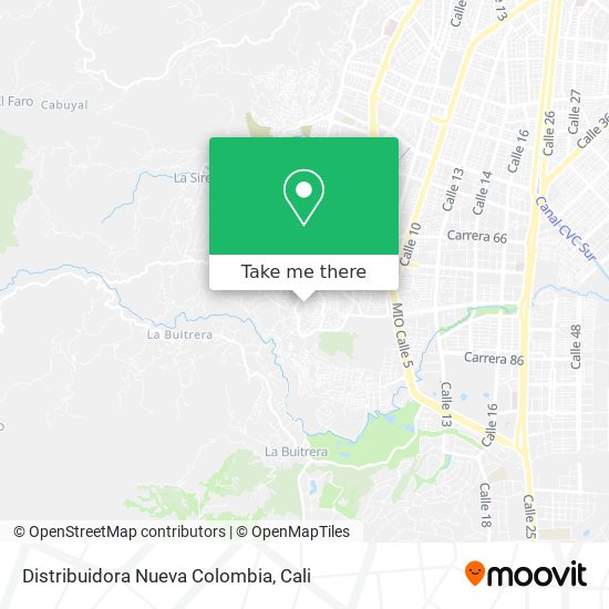 Mapa de Distribuidora Nueva Colombia
