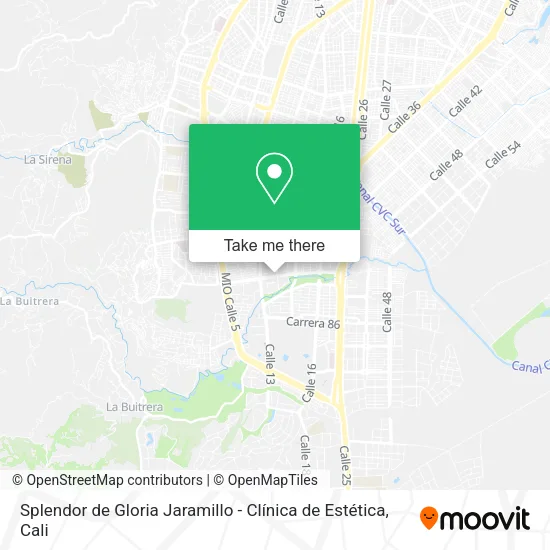 Mapa de Splendor de Gloria Jaramillo - Clínica de Estética