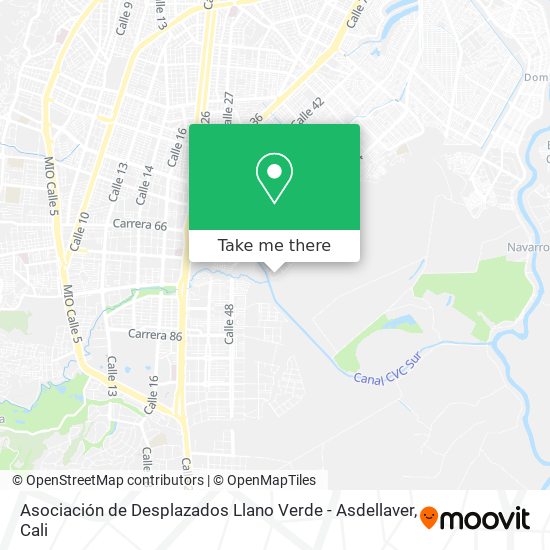 Asociación de Desplazados Llano Verde - Asdellaver map