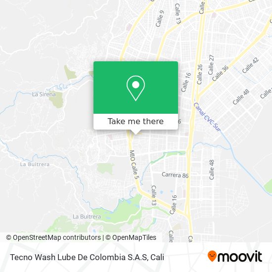 Tecno Wash Lube De Colombia S.A.S map