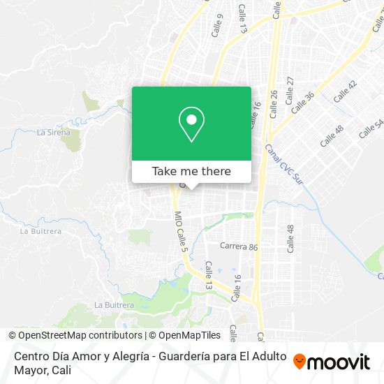 Mapa de Centro Día Amor y Alegría - Guardería para El Adulto Mayor