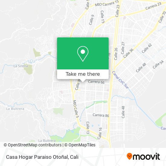 Mapa de Casa Hogar Paraiso Otoñal