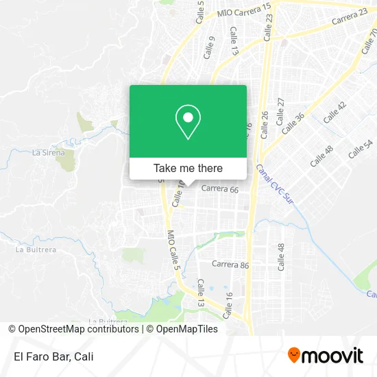 El Faro Bar map