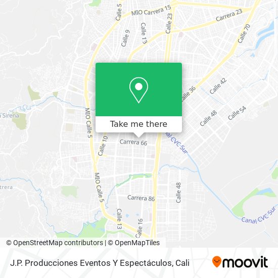J.P. Producciones Eventos Y Espectáculos map