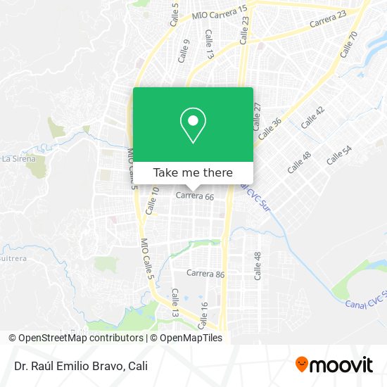 Mapa de Dr. Raúl Emilio Bravo