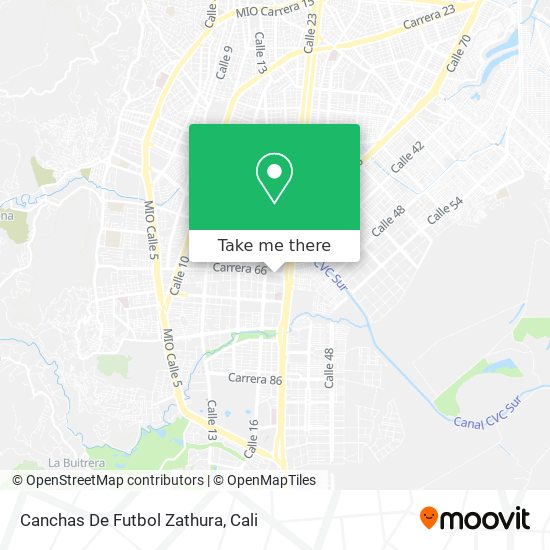 Canchas De Futbol Zathura map