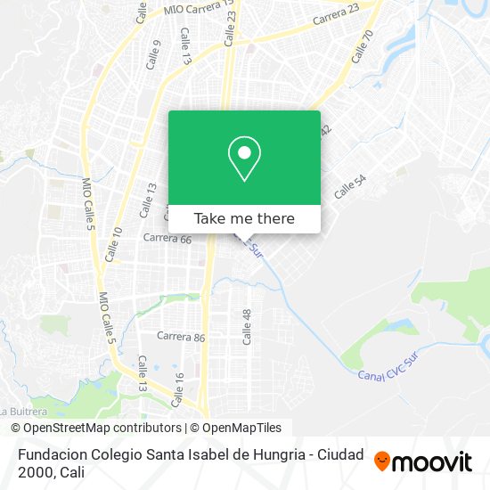 Mapa de Fundacion Colegio Santa Isabel de Hungria - Ciudad 2000