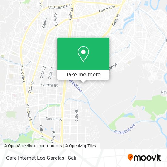 Cafe Internet Los Garcías. map